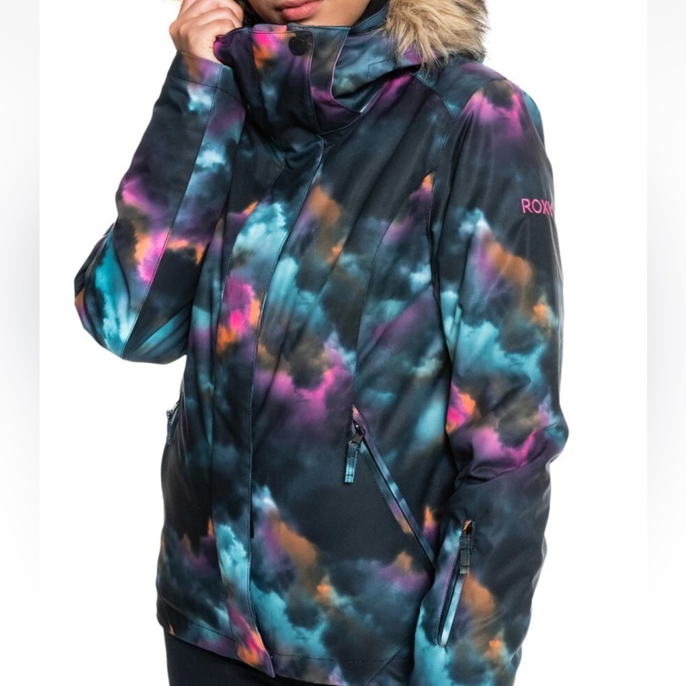 Roxy Multicolor Jacket Without Hood - image 1